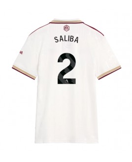 Günstige Arsenal William Saliba #2 3rd trikot Damen 2025-26 Kurzarm